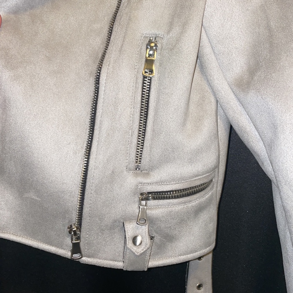 Grey Suede Jacket - Picture 3 of 4